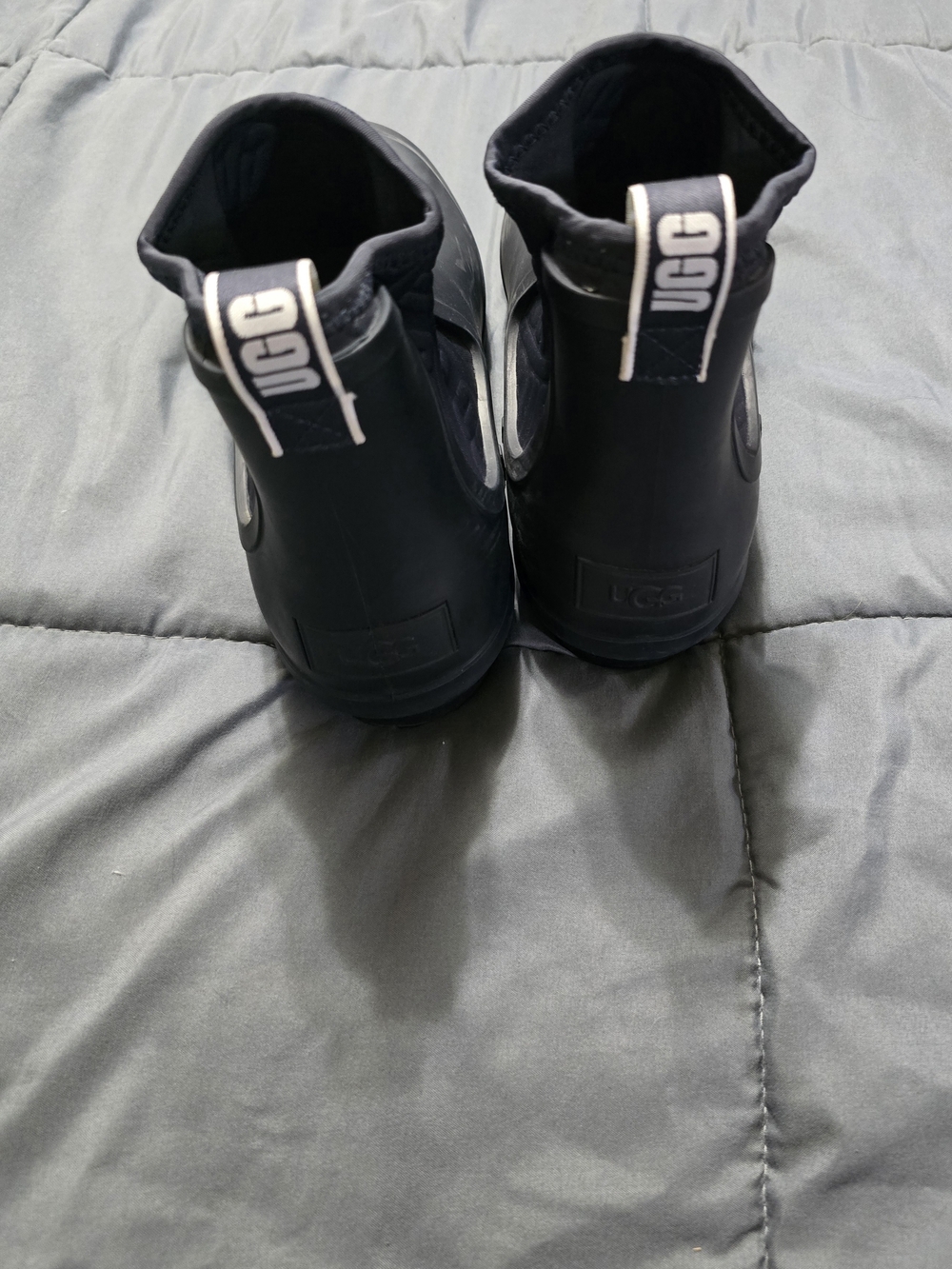UGG Womens Dark Navy Rain Boots - Picture 3 of 5